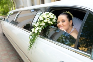 Wedding with limousine